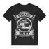Herren LKW Fahrer T-Shirt Wenn die Straße ruft muss ich los Trucker Shirt Black
