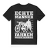 Mountainbike Shirt Herren – Echte Männer fahren Mountainbike – Biker Geschenk Black