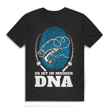 Angler Shirt Herren – Es ist in meiner DNA – Lustiges Angel T-Shirt Männer Black