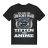 Einfacher Mann Shirt – Ich mag Titten und Anime – Otaku Bio T-Shirt Herren Black