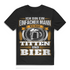 Männer T-Shirt – Ich mag Titten und Bier – Lustiges Bier Shirt Black