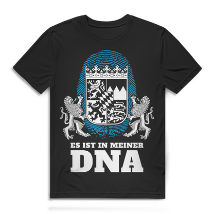 Bayern Shirt Herren – Es ist in meiner DNA – Bayerisches Wappen T-Shirt Black