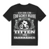 Herren T-Shirt Einfacher Mann ich mag Titten und Fahrräder Black
