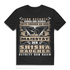 Herren T-Shirt Shisha Spruch – Majestätischer Shisha-Raucher Print Black