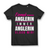 Einmal Anglerin Immer Anglerin – Funshirt Geschenkidee für Angel-Frauen Black