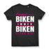 Einmal Biken Immer Biken - T-Shirt mit Spruch für Frauen die aufs Bike schwören Black