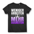 Reiterin Shirt mit Spruch – Weniger arbeiten mehr ausreiten – Pferdeliebe Design Black