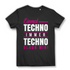 Damen Premium Bio T‑Shirt – Einmal Techno Immer Techno Glaub Mir! Party Outfit Black