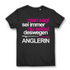 Man sagt sei immer du selbst bin ich eine Anglerin – Damen Premium Bio T‑Shirt Black