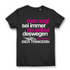 Sei immer du selbst – Damen Funshirt Biertrinkerin mit Statement Black
