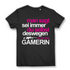 Deswegen bin ich eine Gamerin – Frauen Gaming Spruch Funshirt Weiß Pink Black