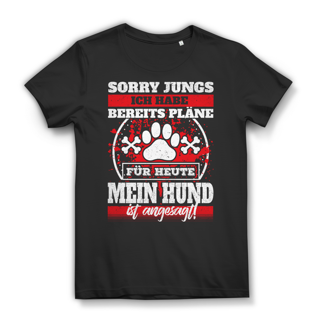 Mein Hund ist angesagt T-Shirt – Lustiges Männer Shirt für Hundebesitzer Black