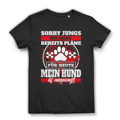 Mein Hund ist angesagt T-Shirt – Lustiges Männer Shirt für Hundebesitzer Black