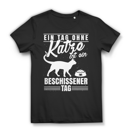Katzenliebhaberin Shirt Damen – Katzen T-Shirt für Katzenmama mit Spruch Black