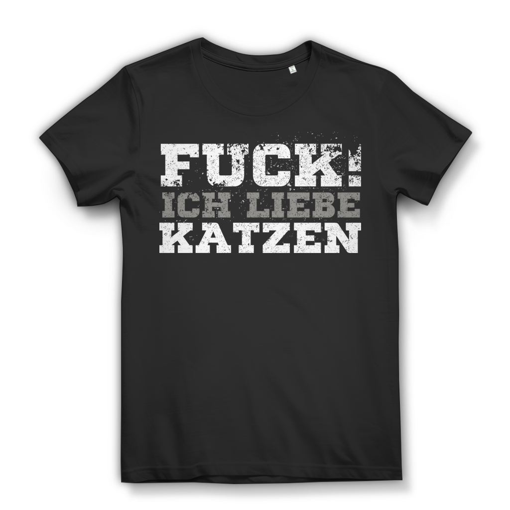 Katzen Spruch T-Shirt Frauen – Freches Statement Shirt für Katzenliebhaberinnen Black