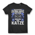 Ich brauche Kaffee und meine Katze – Katzen T-Shirt Frauen Katzenmama Black