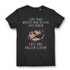 Damen T-Shirt Jede Frau möchte nur diesen Satz hören Lass uns angeln gehen Black