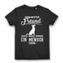 Lustiges Hunde T-Shirt Frauen – Wahre Freundschaft hat vier Pfoten Design Black