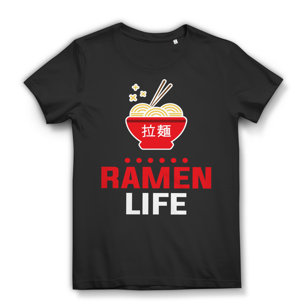 Damen Shirt Ramen Life – Lustiges Anime Food Design für Japan Fans Black