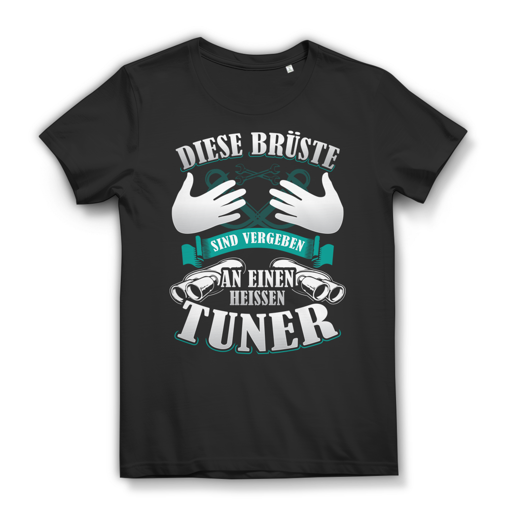 Tuning Shirt Frauen – Diese Brüste gehören einem heißen Tuner – Geschenkidee Black