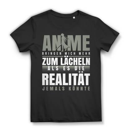 Damen T-Shirt Anime bringen mich mehr zum Lächeln als die Realität
