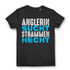 Anglerin sucht strammen Hecht Shirt Damen – Lustiges Angel T-Shirt mit Spruch Black