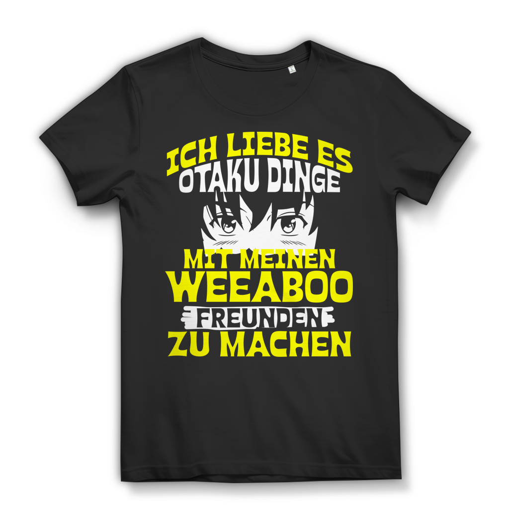Ich liebe Otaku Dinge T-Shirt – Japan Style für Anime Girls &amp; Weeb Girls Black