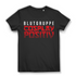Damen T-Shirt Blutgruppe Cosplay Positiv Anime Convention Shirt Black