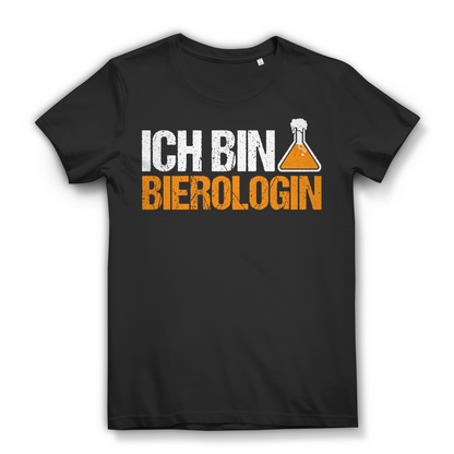 Ich bin Bierologin Damen Shirt – Lustiger Spruch für Bierliebhaberinnen Black