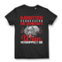 Karotten verbessern die Sehkraft Wein verdoppelt sie – Damen Weinspruch Shirt Black