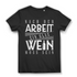 Nach der Arbeit ein Glas Wein muss sein – Damen Bio T-Shirt mit Weinspruch Black