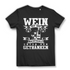Wein ist die Nachtigall unter den Getränken – Damen Bio T-Shirt mit Weinspruch Black