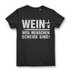 Wein weil Menschen scheiße sind – Lustiges Damen Bio T-Shirt mit Weinspruch Black