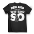 Damen T-Shirt Mein Auto und ich wir sind so Autoliebhaber Shirt Black
