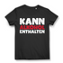 Damen T-Shirt Kann Alkohol enthalten Funshirt Bio Baumwolle Black