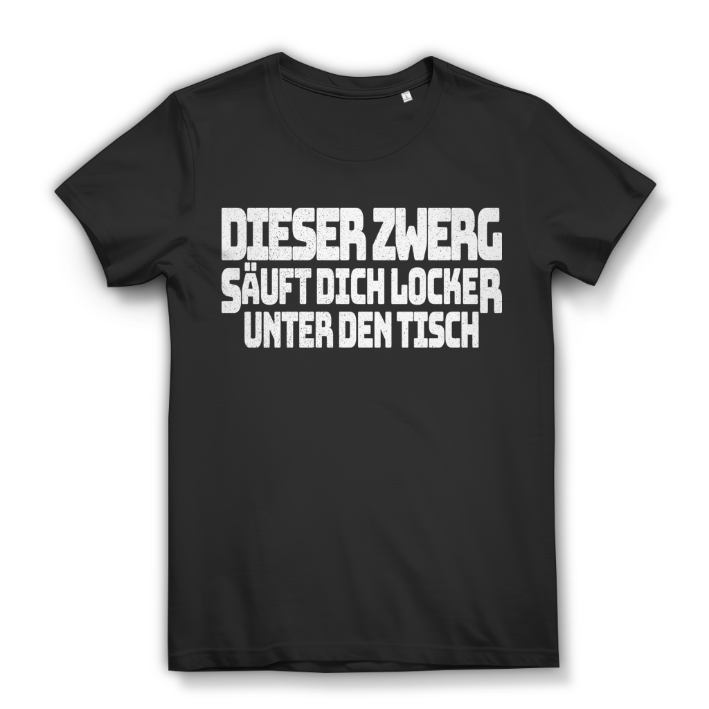 Lustiges Saufshirt Frauen – Dieser Zwerg säuft dich locker unter den Tisch Black
