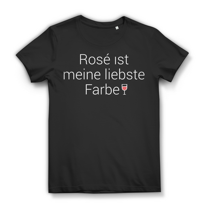 Rosé ist meine liebste Farbe – Lustiges Wein Damen T-Shirt Weinliebhaberinnen Black