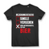 Damen T-Shirt Beziehung egal ich hab Bier – Witziger Spruch für Frauen Black