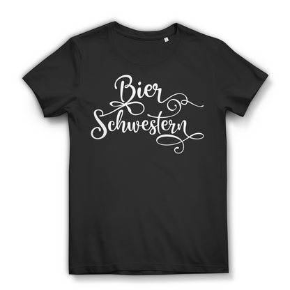 T-Shirt für Freundinnen – Bier Schwestern Motiv für Mädelsabend &amp; Party Black