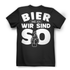 Bier und ich wir sind so Damen Shirt – Lustiges Rückendesign Bierliebhaberinnen Black