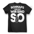 Schnaps und ich wir sind so Shirt Damen – Lustiger Alkohol Spruch Party Look Black