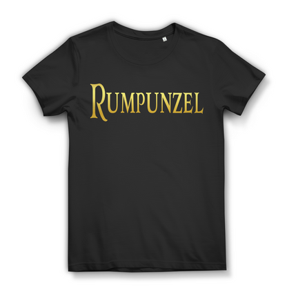 Märchen Parodie Shirt Rumpunzel Rapunzel Rum Prinzessin Disney Damen T-Shirt Black