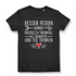 Prosecco trinken feiern statt abwarten Tee trinken Funshirt Damen Spruchshirt Black