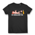 Es eskaliert eh Damen T Shirt Axolotl Party Fun Spruch Wein Bier Festival Frauen Black