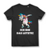 Ich bin das Letzte Einhorn Damen T-Shirt Tattoo Fun Shirt Geschenk frech Black