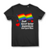 Gott hasst keine Homosexuellen Damen Shirt Regenbogen Pride LGBT Liebe Toleranz Black