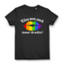 Küss wen du willst Damen Shirt LGBTQ Pride T-Shirt Regenbogen Liebe Statement Black