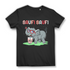 Saufi Saufi Damen T-Shirt Elefant Funshirt Cocktail Festival Party Outfit Frauen Black