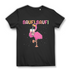 Saufi Saufi Damen T-Shirt Flamingo Fun Shirt Frauen Party Sommer Festival Black