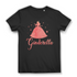 Ginderella T-Shirt Damen – Lustiger Gin Spruch mit Prinzessin für Party Queens Black